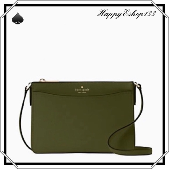 ♠️ kate spade ♠️ Rory Saffiano Crossbody Bag, Enchanted Green - Picture 10 of 10